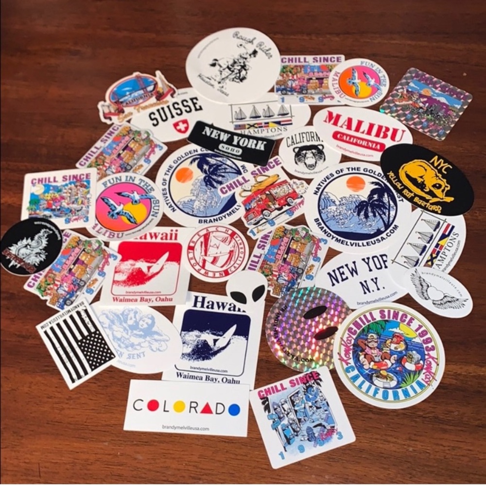Pack of 6 Brandy Melville Stickers!